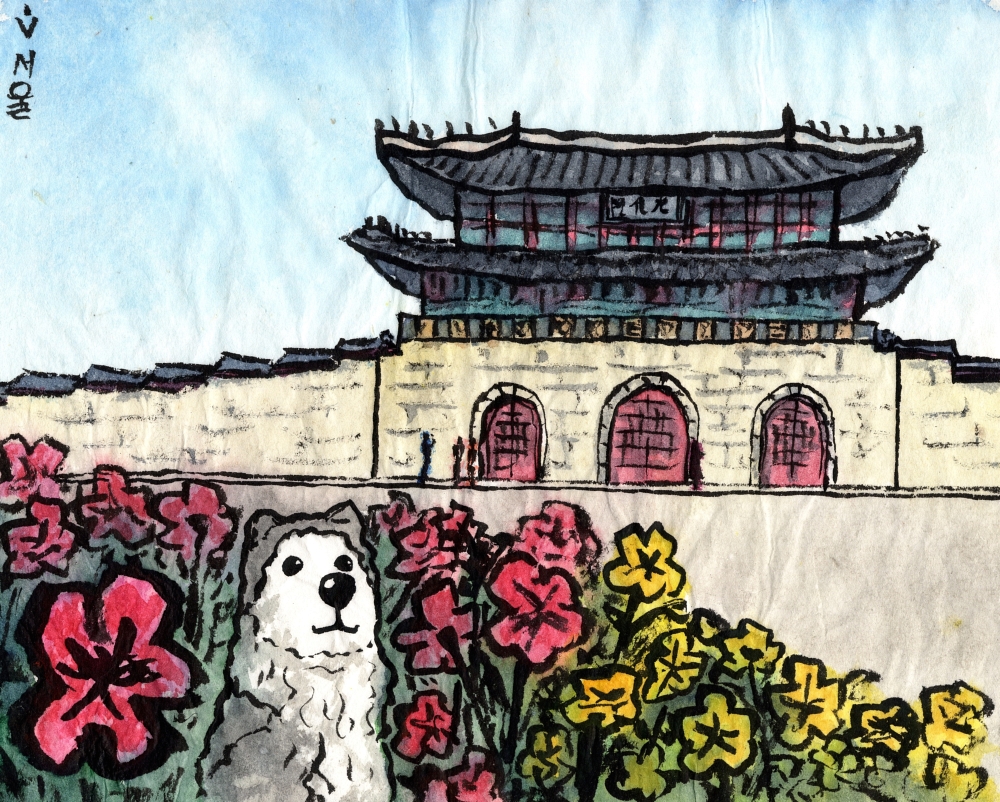 Дворец Чосон Корея рисунок