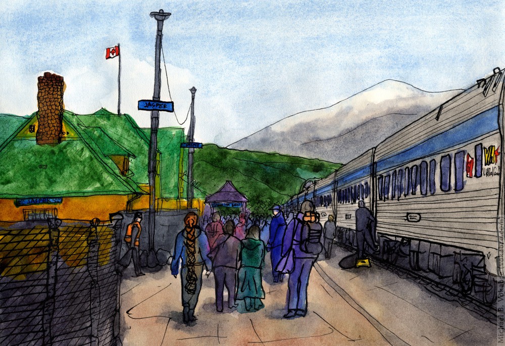 Railway Symphony. §34: Jasper, Jasper station arrival
