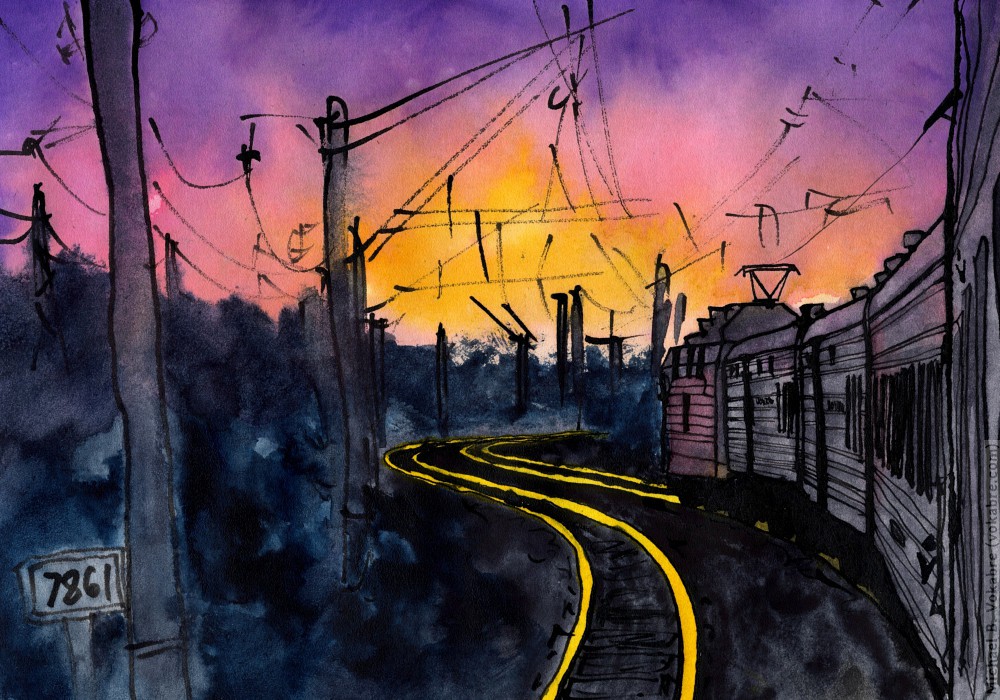 Railway Symphony. §86: Trans-Siberian, Rails on fire