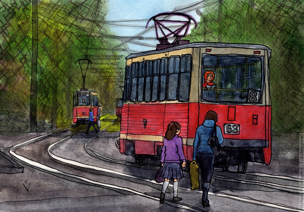 Railway Symphony. §100: Omsk, Tramways