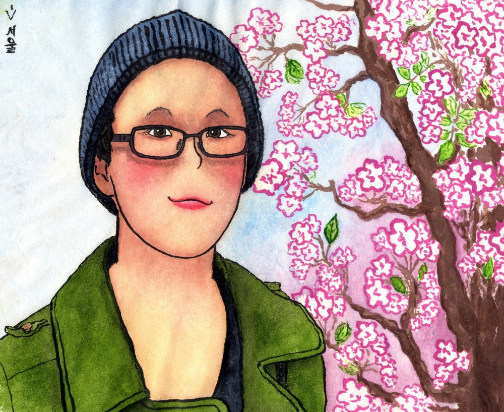 Корейские рисунки. §36: Сеул. Корейская художница