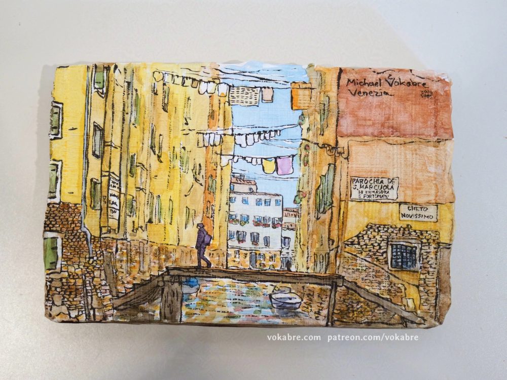 Recycled cardboard box: Venetian Ghetto