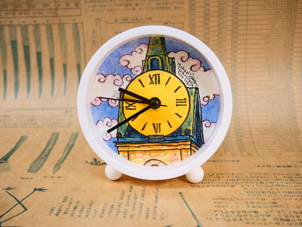 Alarm clock painting: Jaffa Clock Tower